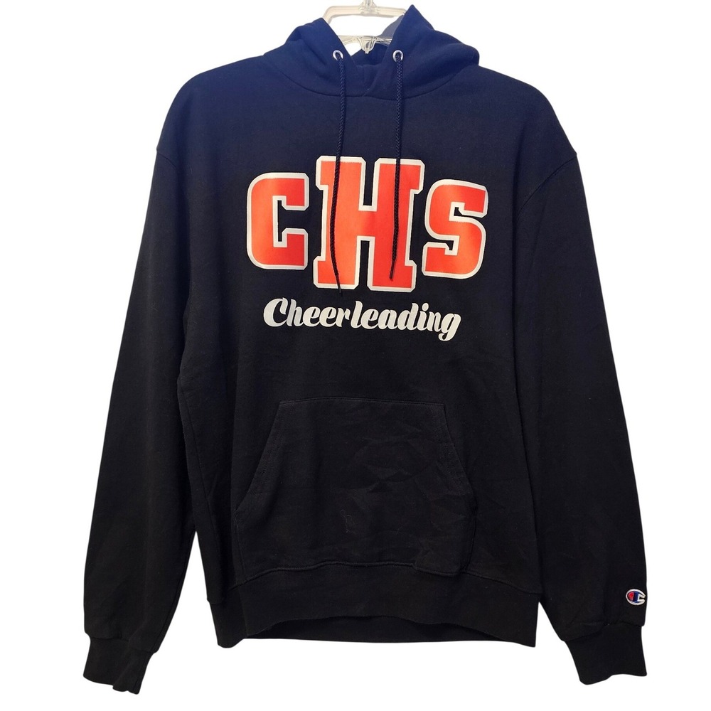 Champion Eco Authentic CHS‎ Cheerleading Hoodie Black Arboleda S700 Medium Mens